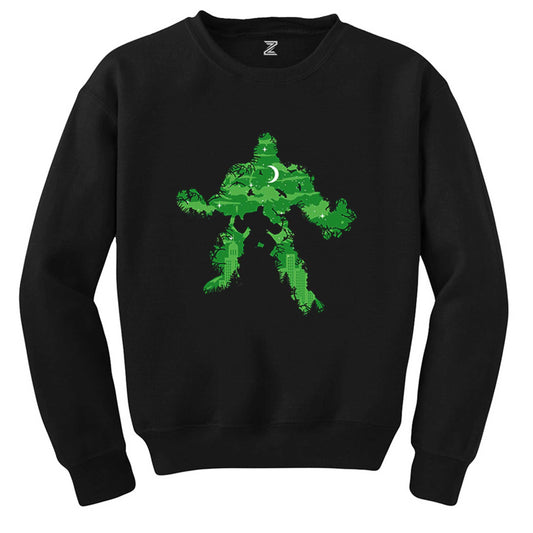 Hulk City Siyah Sweatshirt - Zepplingiyim