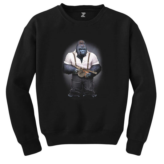 Goril Mafia Siyah Sweatshirt - Zepplingiyim