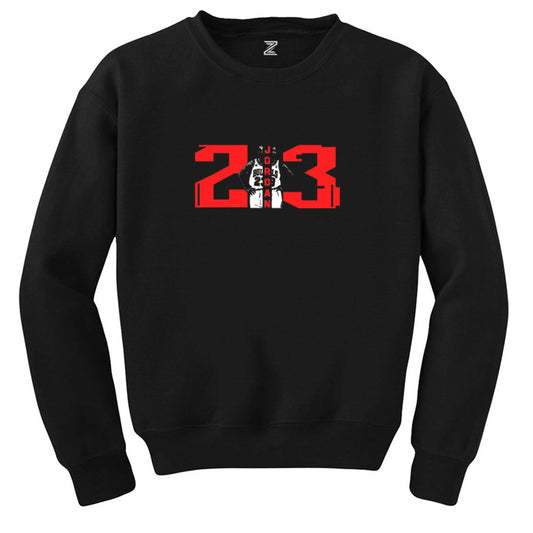Michael Jordan 23 Siyah Sweatshirt - Zepplingiyim