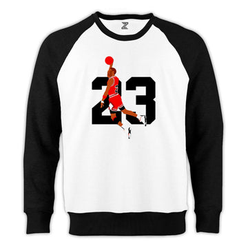 Michael Jordan Smac Reglan Kol Beyaz Sweatshirt - Zepplingiyim