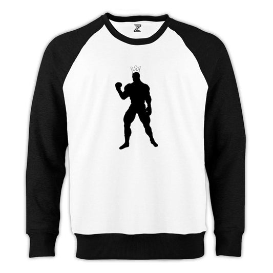 Mike Tyson Fury Reglan Kol Beyaz Sweatshirt - Zepplingiyim