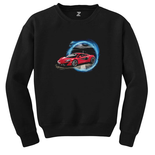 Asphalt 9 Legends 3D Car Siyah Sweatshirt - Zepplingiyim