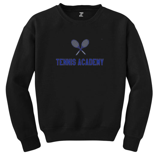 Tennis Academy Siyah Sweatshirt - Zepplingiyim