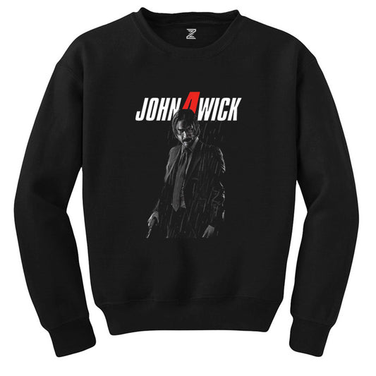 John Wick 4 Man Siyah Sweatshirt - Zepplingiyim