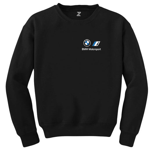 BMW New Logo Motorsports Siyah Sweatshirt - Zepplingiyim