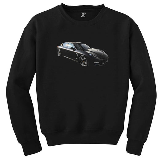 Porsche Panamera Siyah Sweatshirt - Zepplingiyim