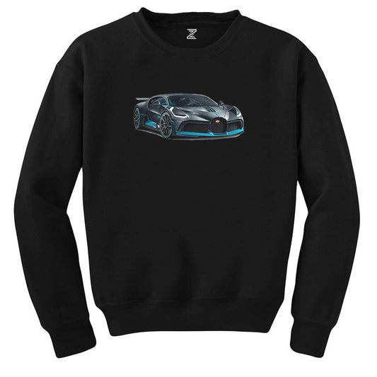Bugatti Car Siyah Sweatshirt - Zepplingiyim
