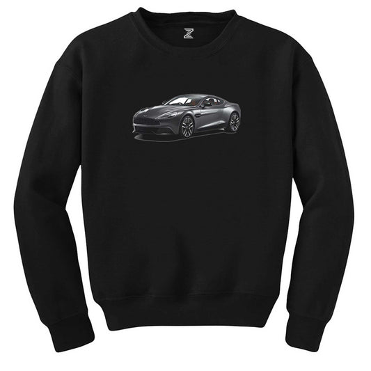 Aston Martin Vanquish Siyah Sweatshirt - Zepplingiyim