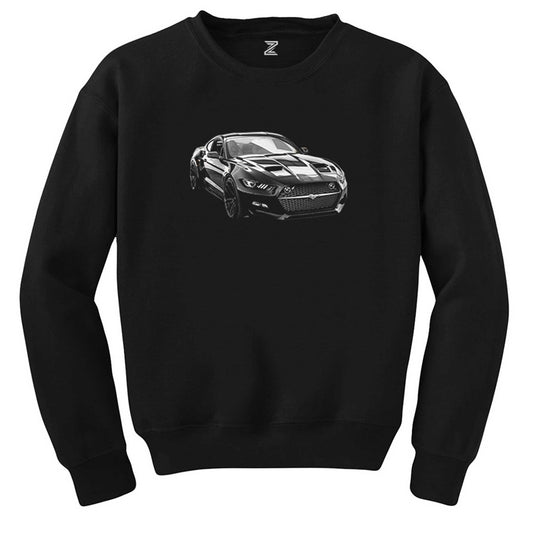 Ford Mustang Galpin Siyah Sweatshirt - Zepplingiyim