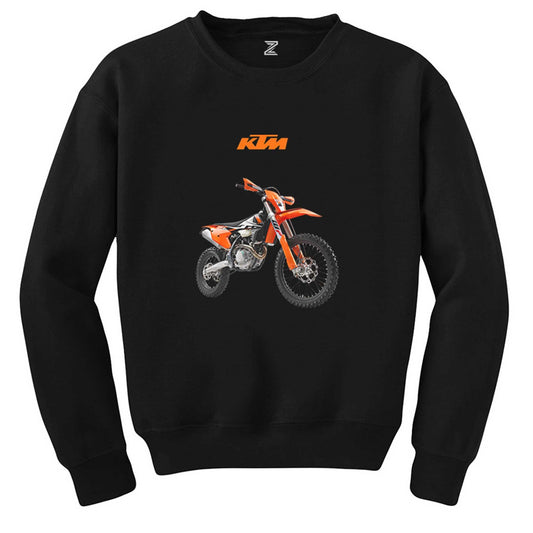 KTM 500 EXC Enduro Motorcycle Siyah Sweatshirt - Zepplingiyim