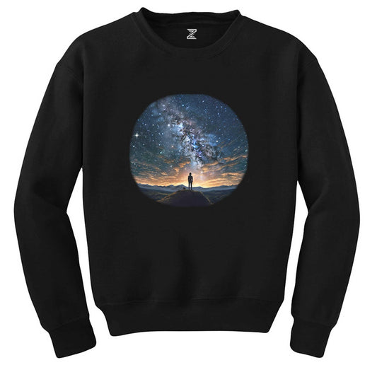 Sky Full Of Star Siyah Sweatshirt - Zepplingiyim
