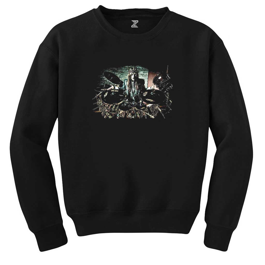Slipknot Joey Jordison Bateri Siyah Sweatshirt