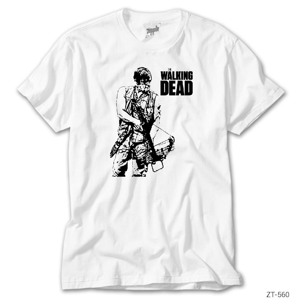 İndirimli The Walking Dead Daryl Dixon Beyaz Tişört