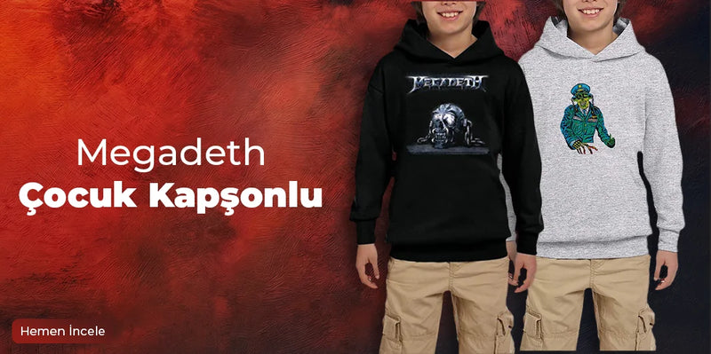 Megadeth Çocuk Kapşonlu