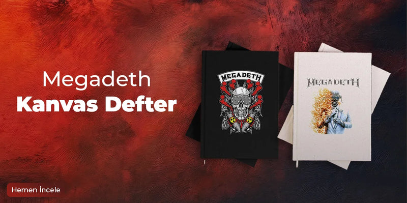 Megadeth Kanvas Defter