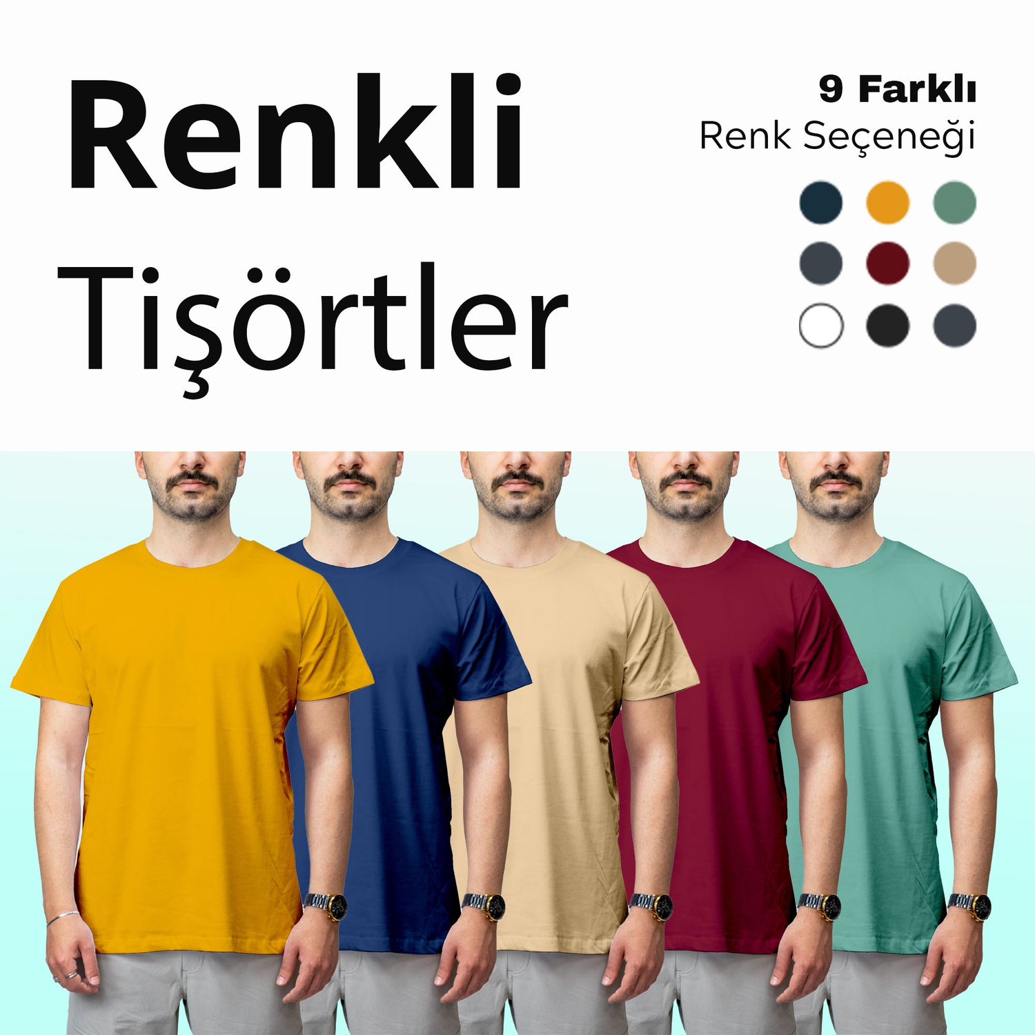 Renkli Tişört