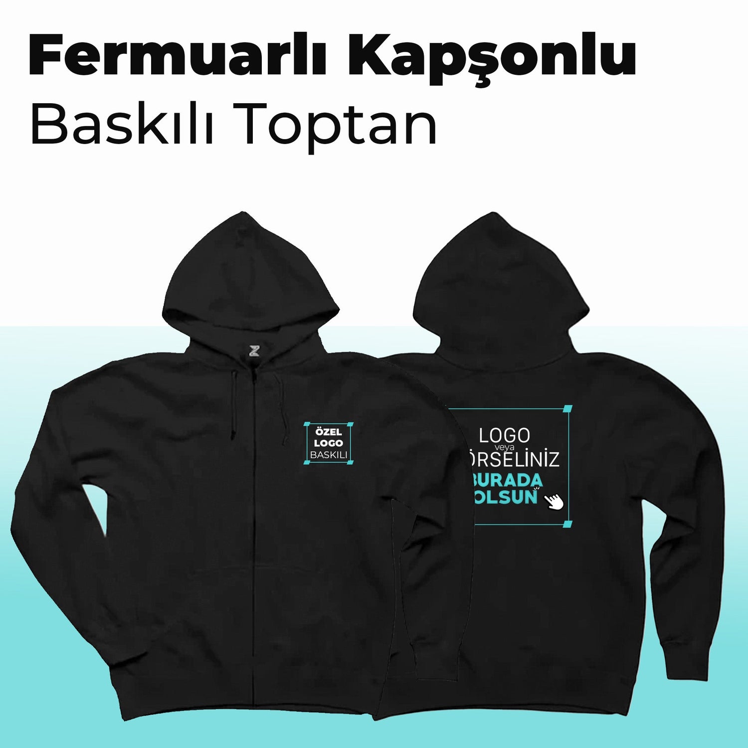 Fermuarlı Kapşonlu Toptan