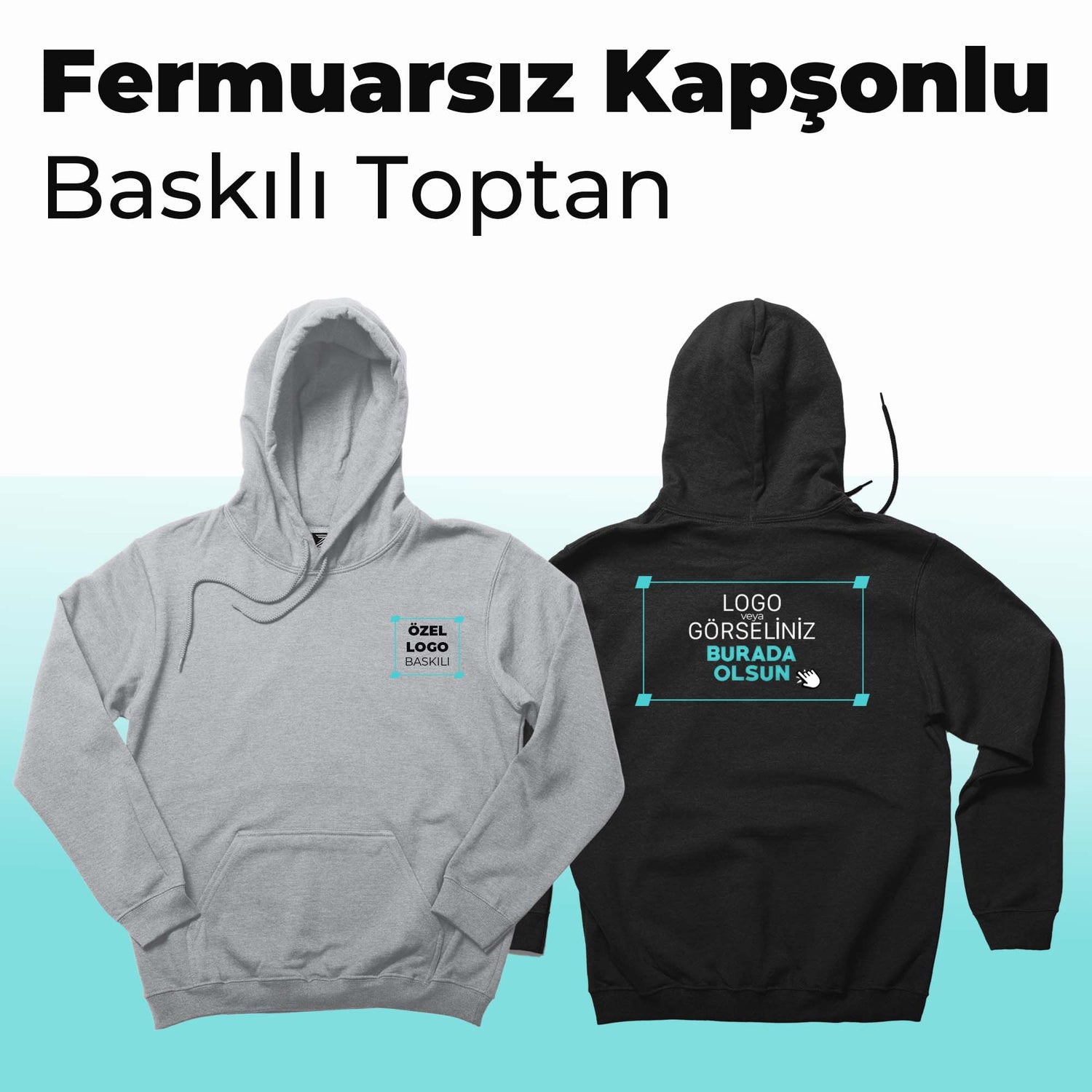 Fermuarsız Kapşonlu Toptan