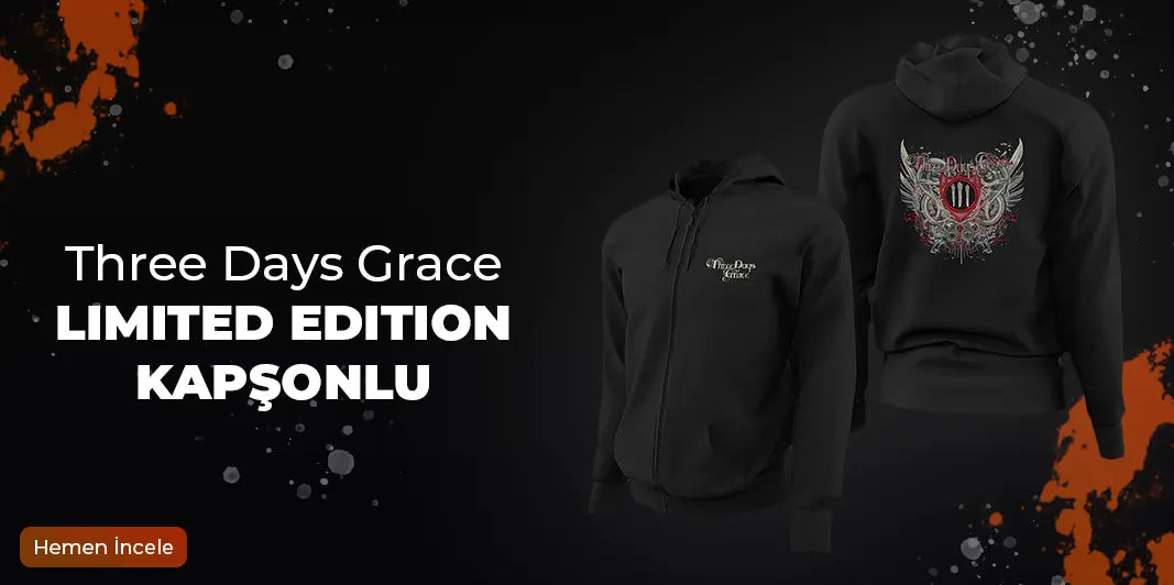 Three Days Grace Limited Edition Kapşonlu Sweatshirt