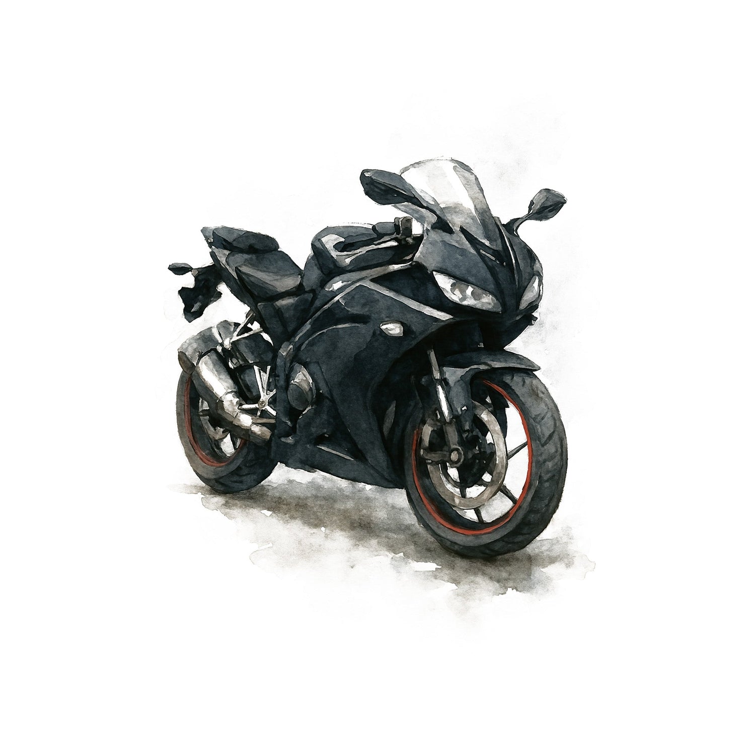 Polo Yaka Motosiklet Tişört