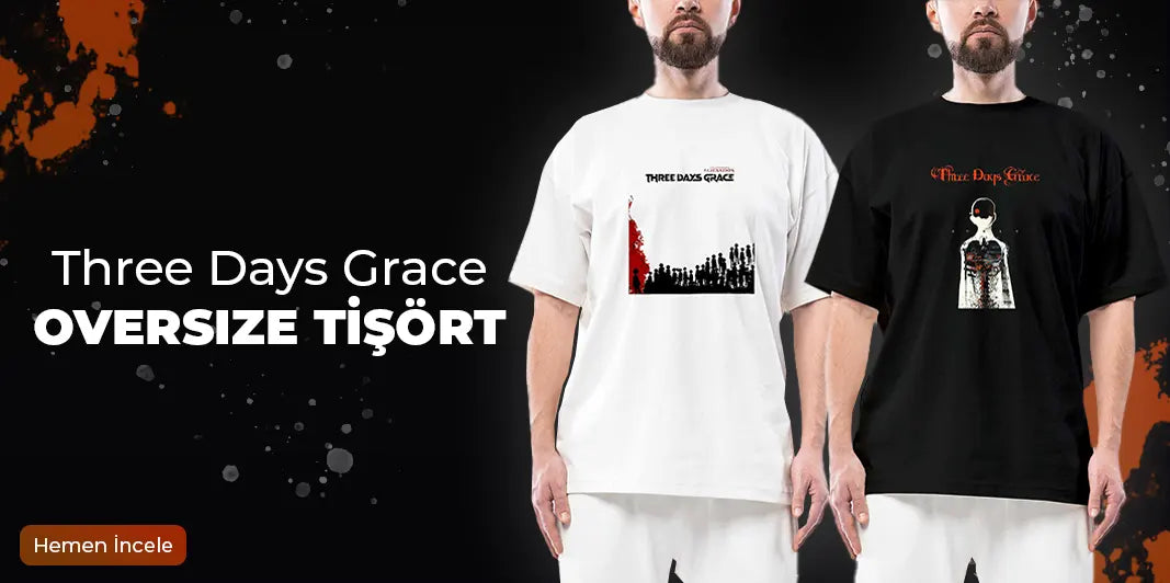 Three Days Grace Oversize Tişört