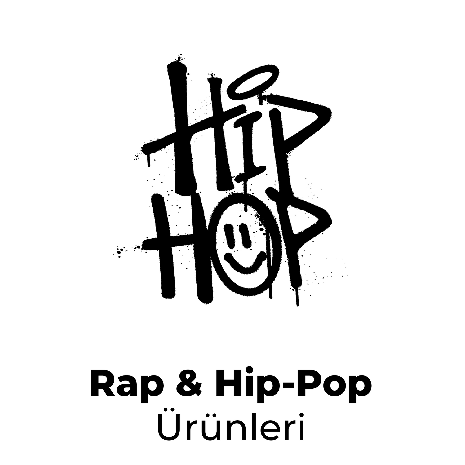 Rap & Hip Hop Baskılı Fermuarlı Kapşonlu