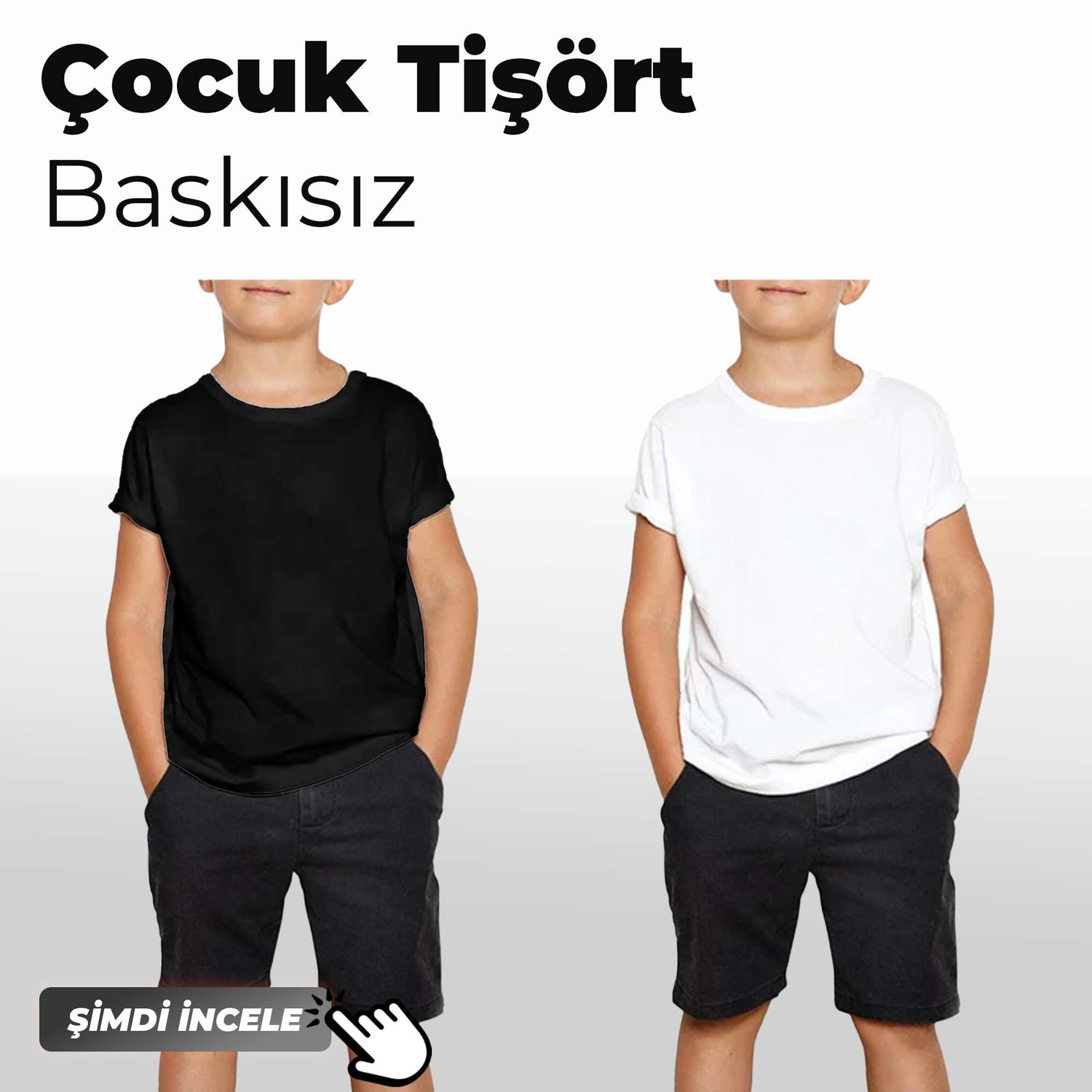Çocuk Tişört Baskısız