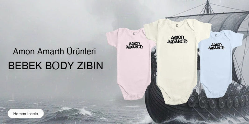 Amon Amarth Bebek Body Zıbın kapak