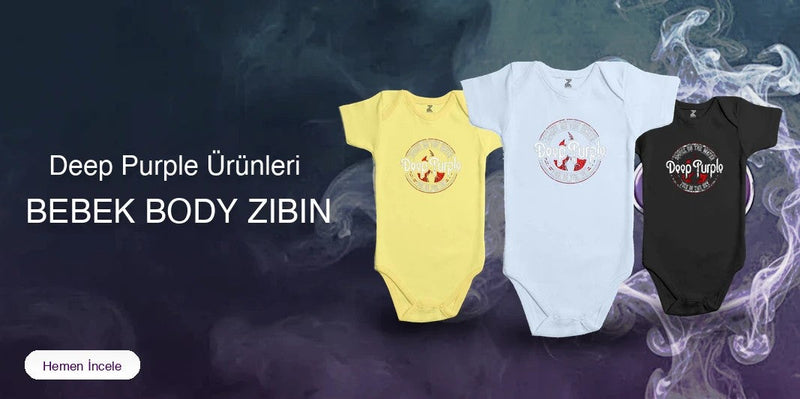 Deep Purple Bebek Body Zıbın kapak