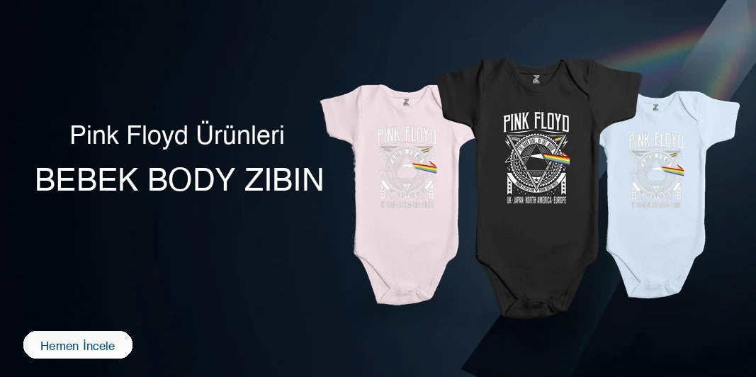Pink Floyd Bebek Body Zıbın kapak