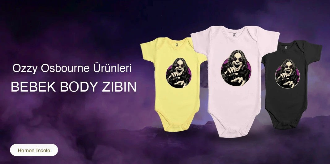 Ozzy Osbourne Bebek Body Zıbın kapak