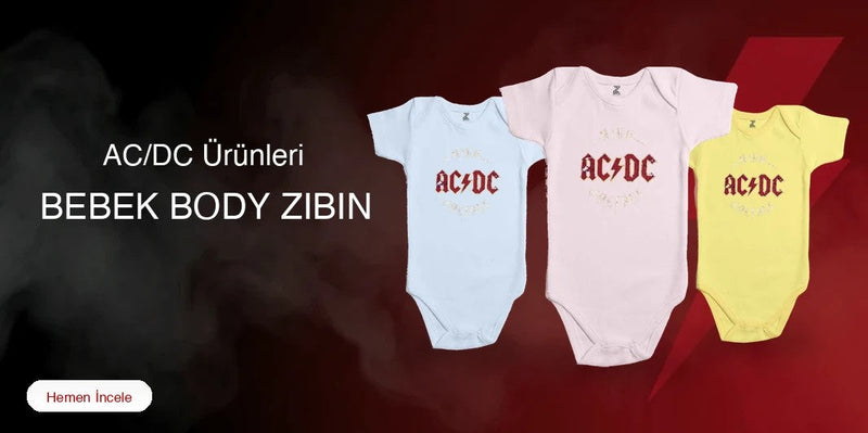 AC/DC Bebek Body Zıbın kapak