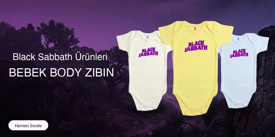 Black Sabbath Bebek Body Zıbın kapak
