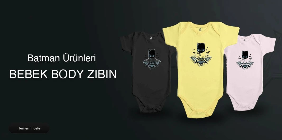 Batman Bebek Body Zıbın kapak