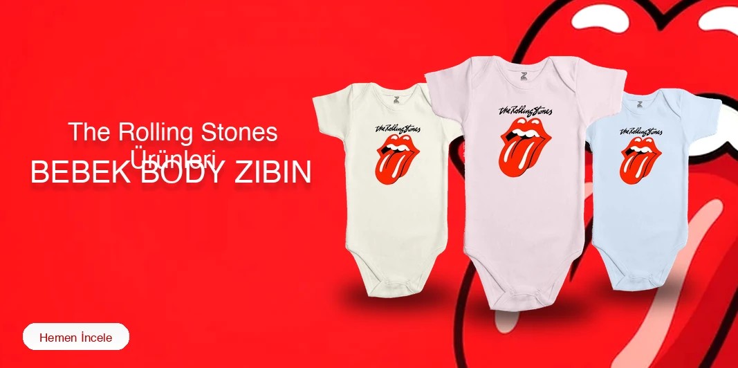 The Rolling Stones Bebek Body Zıbın kapak