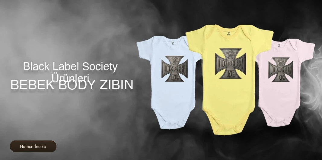Black Label Society Bebek Body Zıbın kapak