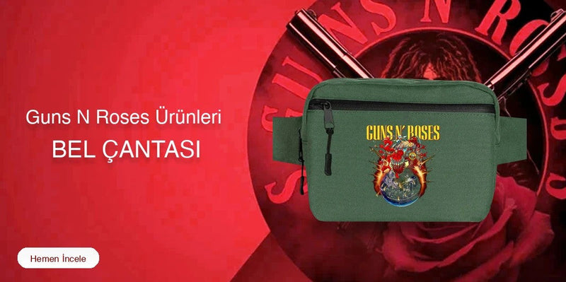 Guns N Roses Bel Çantası kapak
