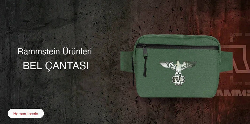 Rammstein Bel Çantası kapak