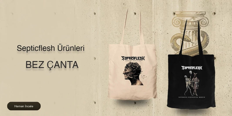 Septicflesh Fermuarlı Bez Çanta