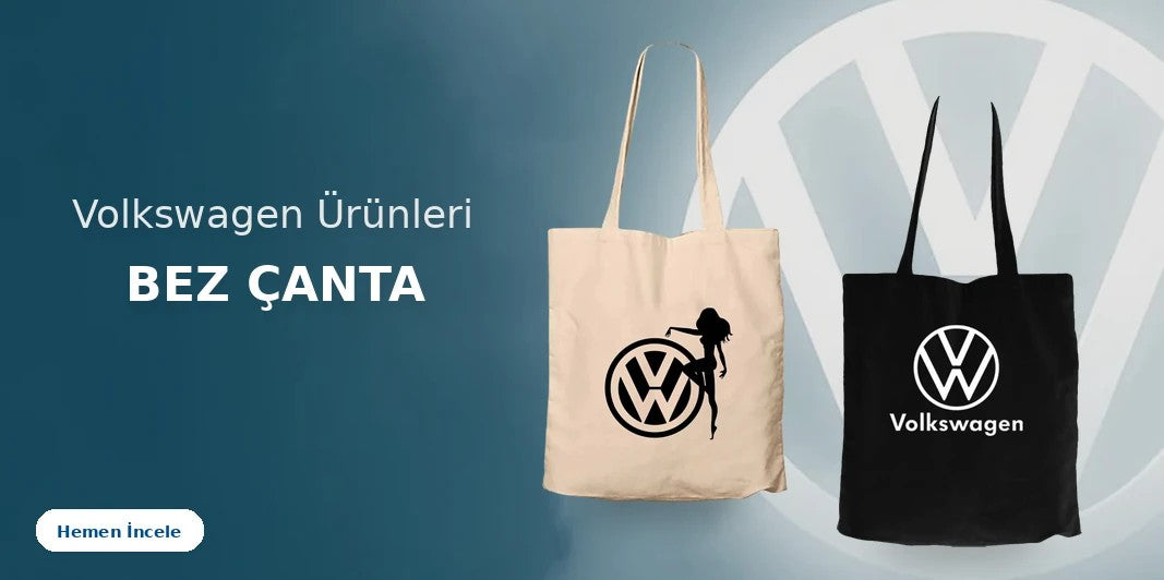 Volkswagen Fermuarlı Bez Çanta kapak
