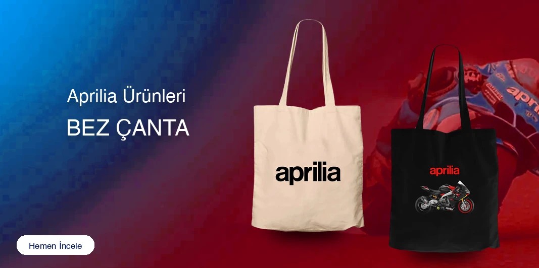 Aprilia Fermuarlı Bez Çanta kapak