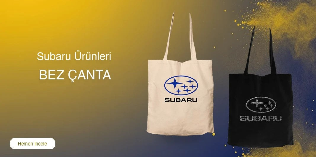 Subaru Fermuarlı Bez Çanta kapak