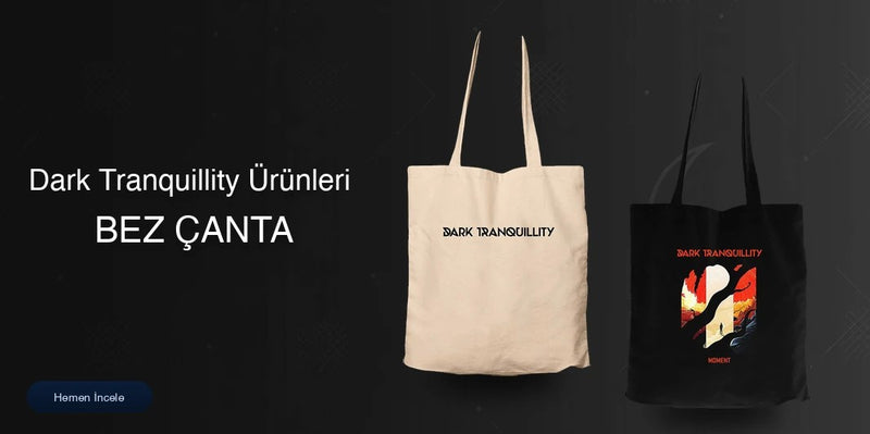 Dark Tranquillity Fermuarlı Bez Çanta