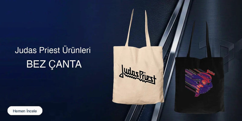 Judas Priest Fermuarlı Bez Çanta