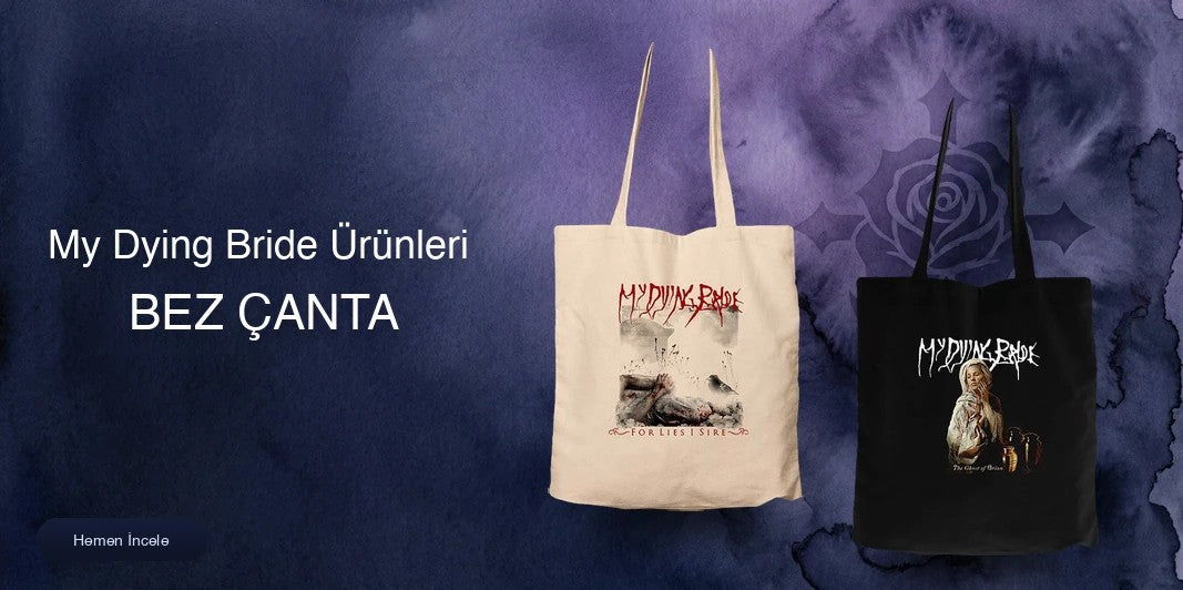 My Dying Bride Fermuarlı Bez Çanta kapak