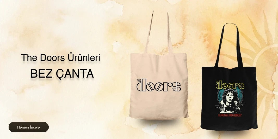 The Doors Fermuarlı Bez Çanta kapak