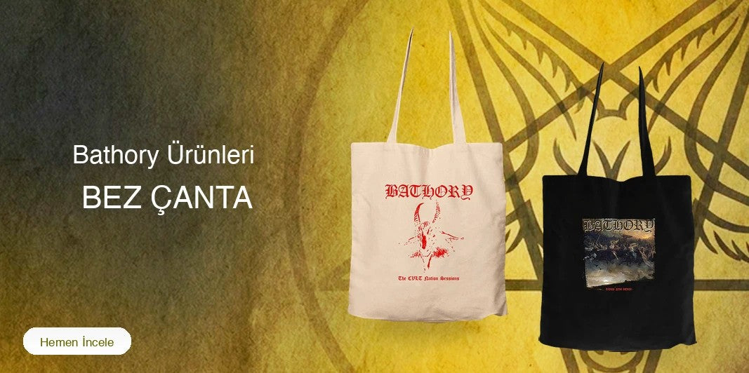 Bathory Fermuarlı Bez Çanta kapak