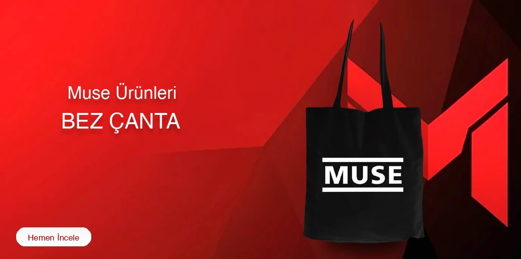 Muse Fermuarlı Bez Çanta kapak