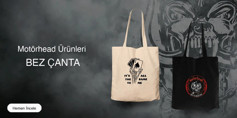 Motörhead Fermuarlı Bez Çanta kapak