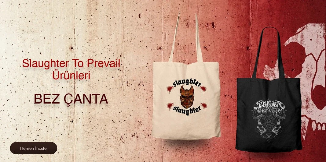 Slaughter To Prevail Fermuarlı Bez Çanta kapak